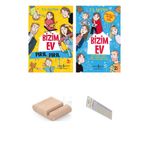 TÜRKİYE İŞ BANKASI KÜLTÜR YAYINLARI Bizim Ev - Karar Ailesi ile Komik Maceralar - Çocuk Romanları - 8-12 Yaş / 2 Kitap + Tablet Standı