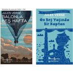 Türkiye İş Bankası Kültür Yayınları Jules Verne Balonla Beş Hafta +1 Adet Kitap Set - Hayır