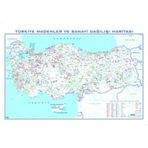 Türkiye Madenler Ve Sanayi Dağılışı Haritası 80x135 Cm