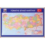 Türkiye Siyasi Haritası (Alüminyum Çerçeve)