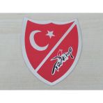 Türkiye Sticker 8x7cm Ayyıldız Bayrak - Türk Bayrağı - Türkiye Etiketi - Türkiye Çıkartması