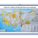 Türkiye Tarım Ürünleri Dağılış Haritası85x135 Cm