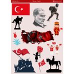 Türkiye Temalı 12*17 cm Sticker/scrapbook, Bullet Journal, Planlayıcı, Ajanda, Defter Için
