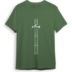 Türkiye Türk Yazısı ve Göktürk Alfabesi Sembolleri Ay Yıldız ve Hilal Baskılı Regular Fit T-Shirt - 2XL - Haki