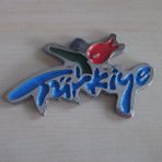 Türkiye Yazısı Mavi 10,5cm (türkiye Logosu) Türkiye Arması