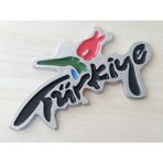 Türkiye Yazısı Siyah 10.5 CM Türkiye Logosu Türkiye Arması