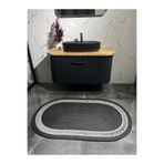 Türkmen Ev Tekstil Antrasit Jüt ,Hasır ,Desenli Halı ,Salon, Mutfak ,Yatak Odası , Halısı ,Kilim, Yolluk