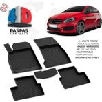 Türkmen Mercedes B Serisi W246 - 4d Havuzlu Paspas 2012 ve Üzeri - Siyah