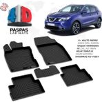 Türkmen Nissan Qashqai 2 - 4d Havuzlu Paspas 2014-2021 Arası - Siyah