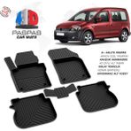 Türkmen Vw Caddy 4d Havuzlu Paspas 2004-2019 Arası - Siyah