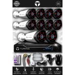 TURKNO 10 Kameralı Galia 10 Dış Kamera Set HDD'siz Full HD Gece Görüşlü Güvenlik Kamerası Sistemi