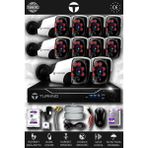 TURKNO 10 Kameralı Pania 10 Dış Kamera Set 2 TB HDD Full HD Gece Görüşlü Güvenlik Kamerası Sistemi