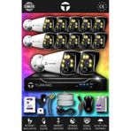 TURKNO 12 Kameralı Karie 12 Dış Kamera Set 2 TB HDD Full HD Renkli Gece Görüşlü Güvenlik Kamerası Sistemi