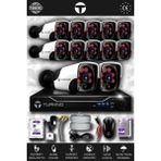 TURKNO 12 Kameralı Pania 12 Dış Kamera Set 2 TB HDD Full HD Gece Görüşlü Güvenlik Kamerası Sistemi