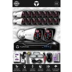 TURKNO 16 Kameralı Karia 16 Dış Kamera Set 250 GB HDD Full HD Gece Görüşlü Güvenlik Kamerası Sistemi