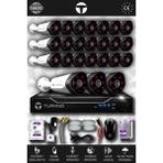 TURKNO 24 Kameralı Galia 24 Dış Kamera Set 2 TB HDD Full HD Gece Görüşlü Güvenlik Kamerası Sistemi