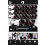 TURKNO 24 Kameralı Karia 24 Dış Kamera Set 2 TB HDD Full HD Gece Görüşlü Güvenlik Kamerası Sistemi