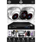 TURKNO 3 Kameralı Galia 2 İç Kamera Set 2 TB HDD Full HD Gece Görüşlü Güvenlik Kamerası Sistemi