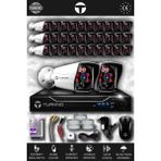 TURKNO 32 Kameralı Karia 32 Dış Kamera Set 2 TB HDD Full HD Gece Görüşlü Güvenlik Kamerası Sistemi