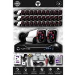 TURKNO 32 Kameralı Pania 32 Dış Kamera Set 1 TB HDD Full HD Gece Görüşlü Güvenlik Kamerası Sistemi