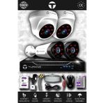 TURKNO 4 Kameralı Galia 1 İç Kamera Set 2 TB HDD Full HD Gece Görüşlü Güvenlik Kamerası Sistemi