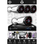 TURKNO 4 Kameralı Galia 4 Dış Kamera Set 500 GB HDD Full HD Gece Görüşlü Güvenlik Kamerası Sistemi