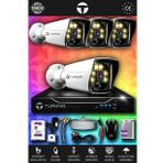 TURKNO 4 Kameralı Karie 4 Dış Kamera Set 250 GB HDD Full HD Renkli Gece Görüşlü Güvenlik Kamerası Sistemi