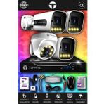 TURKNO 4 Kameralı Navie 1 İç Kamera Set 100 GB HDD Full HD Renkli Gece Görüşlü Güvenlik Kamerası Sistemi