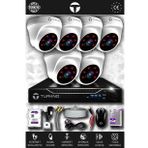 TURKNO 6 Kameralı Domia 6 İç Kamera Set 2 TB HDD Full HD Gece Görüşlü Güvenlik Kamerası Sistemi