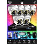 TURKNO 6 Kameralı Domie 6 İç Kamera Set HDD'siz Full HD Renkli Gece Görüşlü Güvenlik Kamerası Sistemi