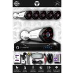 TURKNO 6 Kameralı Galia 6 Dış Kamera Set 1 TB HDD Full HD Gece Görüşlü Güvenlik Kamerası Sistemi
