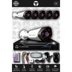 TURKNO 6 Kameralı Galia 6 Dış Kamera Set HDD'siz Full HD Gece Görüşlü Güvenlik Kamerası Sistemi