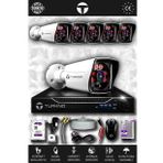 TURKNO 6 Kameralı Karia 6 Dış Kamera Set 100 GB HDD Full HD Gece Görüşlü Güvenlik Kamerası Sistemi