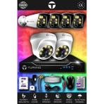 TURKNO 6 Kameralı Karie 2 İç Kamera Set 1 TB HDD Full HD Renkli Gece Görüşlü Güvenlik Kamerası Sistemi