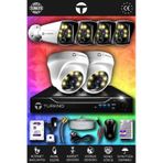 TURKNO 6 Kameralı Karie 2 İç Kamera Set 320 GB HDD Full HD Renkli Gece Görüşlü Güvenlik Kamerası Sistemi