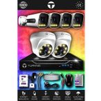 TURKNO 6 Kameralı Navie 2 İç Kamera Set 500 GB HDD Full HD Renkli Gece Görüşlü Güvenlik Kamerası Sistemi