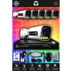 TURKNO 6 Kameralı Navie 6 Dış Kamera Set 500 GB HDD Full HD Renkli Gece Görüşlü Güvenlik Kamerası Sistemi
