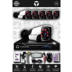 TURKNO 6 Kameralı Pania 6 Dış Kamera Set 2 TB HDD Full HD Gece Görüşlü Güvenlik Kamerası Sistemi