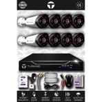 TURKNO 8 Kameralı Galia 8 Dış Kamera Set 320 GB HDD Full HD Gece Görüşlü Güvenlik Kamerası Sistemi