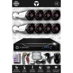 TURKNO 8 Kameralı Galia 8 Dış Kamera Set HDD'siz Full HD Gece Görüşlü Güvenlik Kamerası Sistemi