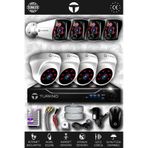 TURKNO 8 Kameralı Karia 4 İç Kamera Set HDD'siz Full HD Gece Görüşlü Güvenlik Kamerası Sistemi