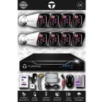 TURKNO 8 Kameralı Karia 8 Dış Kamera Set 320 GB HDD Full HD Gece Görüşlü Güvenlik Kamerası Sistemi