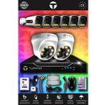 TURKNO 8 Kameralı Navie 2 İç Kamera Set 320 GB HDD Full HD Renkli Gece Görüşlü Güvenlik Kamerası Sistemi