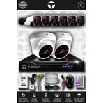 TURKNO 8 Kameralı Pania 2 İç Kamera Set 1 TB HDD Full HD Gece Görüşlü Güvenlik Kamerası Sistemi