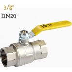Türkoğlu Küresel Doğalgaz Vanası Standart - Ts En 331 - DN20 3/4" - 1 Adet - Sarı