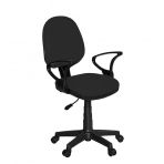 Türksit Kozmo Lux Kumaş Siyah Çalışma Koltuğu