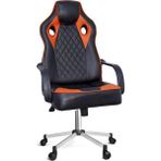 Türksit Spider Oyuncu Koltuğu Metal Ayak Gri Sünger Oturum Yüzeyi ile Tekerlekli Ergonomik Tasarım - Turuncu