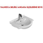 Turkuaz 066000-U 55x47 cm Cerastyle Nil Etajerli Lavabo