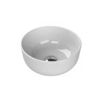 Turkuaz Aqua Tezgâh Üstü Batarya Deliksiz Yuvarlak Beyaz Lavabo 33 Cm 077600