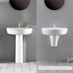 Turkuaz Bella Banyo Lavabo 40X50 Cm (Bella Uzun Ayaklı)